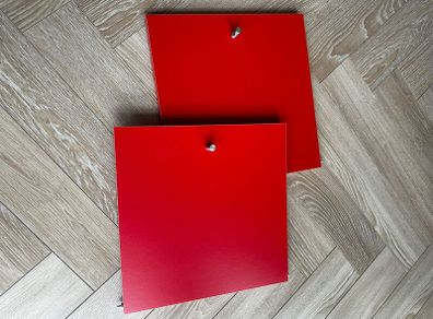 2x B&Q GoodHome Mixxit Red Cabinet Door