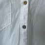 Zara women's white linen blouse Image 2