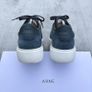 Arne Leather Toe Cap Trainer - Blue Image 6