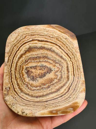 Natural Aragonite Stone Charging Plate  Polished Crystal, Display Slab, Unique Home Decor