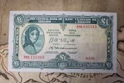 1 Pound Lady Lavery 6/1/54 IRISH NOTE