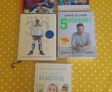 5 Cookbooks Jamie Oliver, Roz Purcell and Rosanna Davison