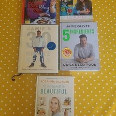5 Cookbooks Jamie Oliver, Roz Purcell and Rosanna Davison