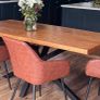 Solid Oak Table & Matching Bench Image 5