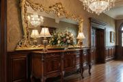Long and large old gilt mirror...regilded