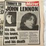 5x John Lennon Beatles death headline newspapers Image 4