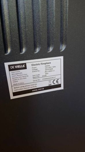 electric stove / fireplace