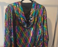 Sequin jacket (no brand)  Size S-M | Like new (small flaw)