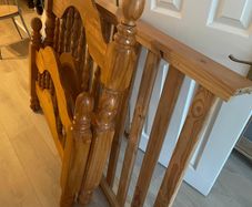 Solid wood bed frame and mattress