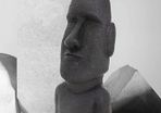 Moai Rapa Nui Head Figure, 53.5 cm Garden Ornament