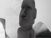 Moai Rapa Nui Head Figure, 53.5 cm Garden Ornament