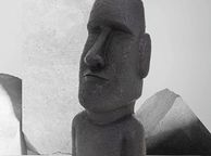 main image for ad Moai Rapa Nui Head Figure, 53.5 cm Garden Ornament