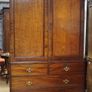 Georgian Mahogany Linen Press / Wardrobe Image 2