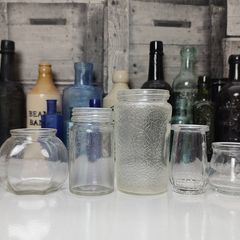 423 - Set of 7 Vintage Collectible Decorative Jars
