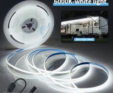 12V Low Voltage COB LED Light Strip - 5m Self-Adhesive