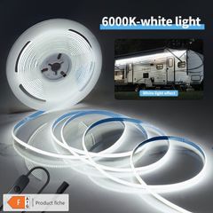 12V Low Voltage COB LED Light Strip - 5m Self-Adhesive