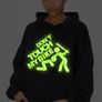 Don't touch my bike hoodie glow in the dark logo hoodie cool biker hooded jumper Image 5