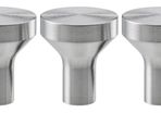 3 x Knob, stainless steel, 21 mm IKEA BAGGANAS brand new