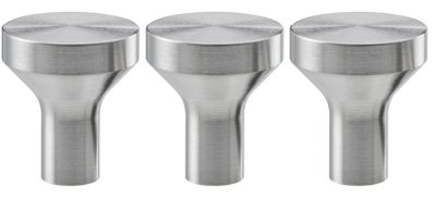 3 x Knob, stainless steel, 21 mm IKEA BAGGANAS brand new
