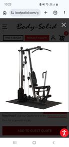 Home gym -body solid G1s