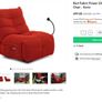 Sonic Red Power Gliding Gaming / Recliner Chair Image 3