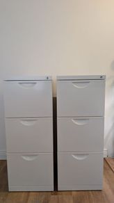 IKEA erik 3 drawer filing cabinets white X2