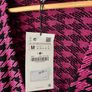 Zara pink and black houndstooth dress Image 3