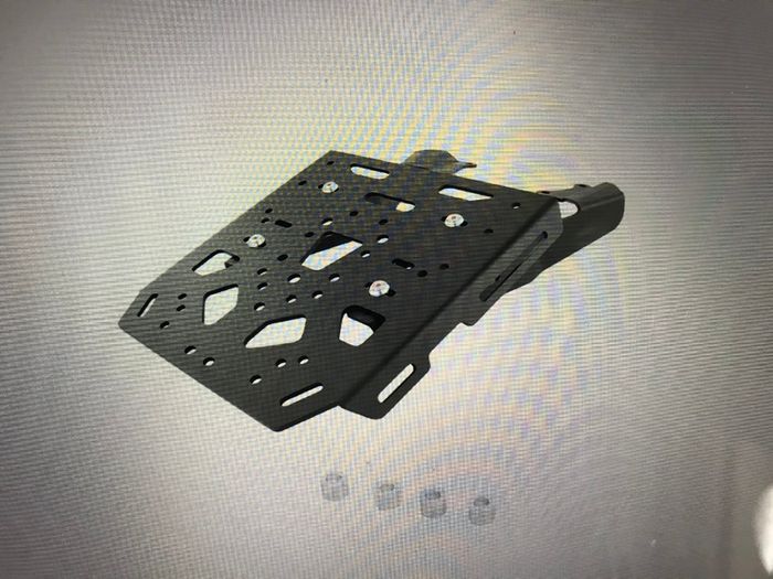 Honda NX Carrier, Plate and Top Box