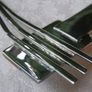 Modern Sterling Silver & Mother-of-Pearl Torque Necklace, 56.5g Image 8