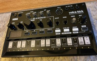 Korg Volca Kick Synthesizer & extras