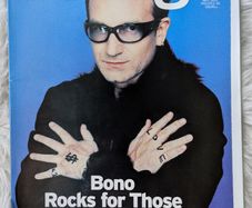George Magazine April 2000 U2 Bono cover Save the World Awards -John F Kennedy Jr
