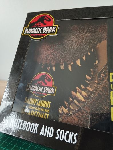 Jurassic Park A5 Notebook & Socks Gift Set