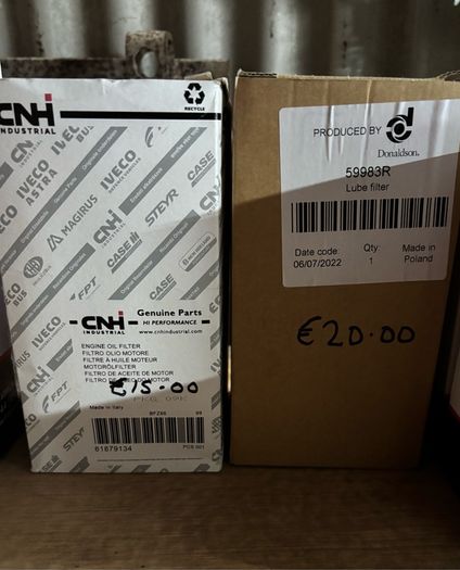 Oil, Fuel, Hydraulic & air filters for tractors