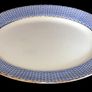 Antique Soho Pottery "Montauban" Blue Basket-Weave Image 10