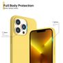 Liquid Silicone Shockproof Case For iPhone 13 Pro Luxury Soft Phone Cover Yellow New - FHT8IP13PLK Image 3