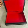 Vintage 1991 Fedoskino Russian Lacquer Box Peasant Lovers Scene. Image 4