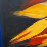 Oil on board 3 women framed and glazed in a nice blue frame unsigned Image 10