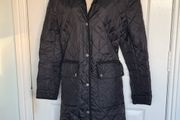 Black Quilted Coat from Marks and Spencer size 12
