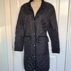 Black Quilted Coat from Marks and Spencer size 12