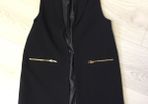 River Island Black Girls Long Waistcoat Age 11