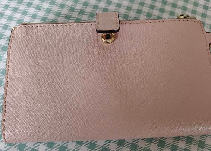 Michael Kors MK Jet Set Travel Double Zip Phone Wristlet Wallet - Powder Blush