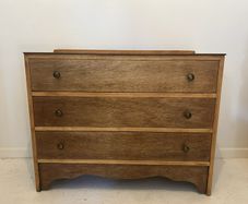 Restored Vintage 3 Drawer Chest of Drawers