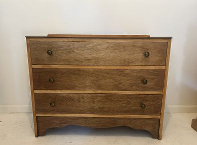 Restored Vintage 3 Drawer Chest of Drawers