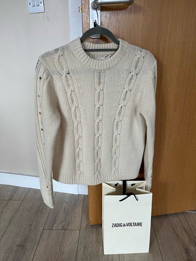 Zadig &Voltaire jumper size XS Fit uk 10/8