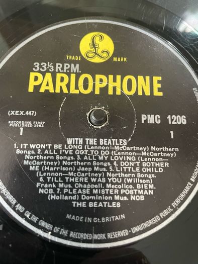 The Beatles - With The Beatles (1963 / First Press / Mono)