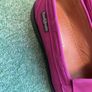 Pink sided leather Russell and Bromley loafer shoes Image 2