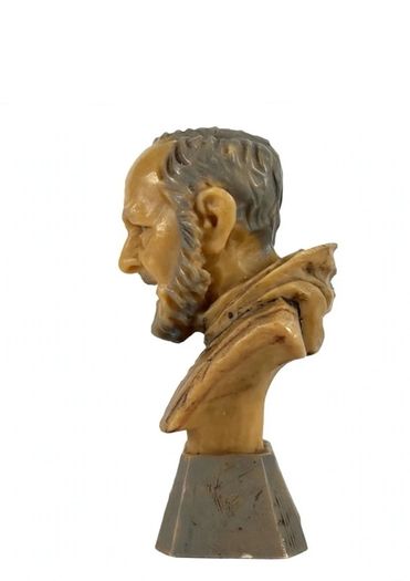 1970s Saint Padre Pio Bust made in Italy
