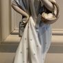 Nao by Lladro Spanish Porcelain Figurine, Girl with a Basket of Roses, 13 inches high Image 2