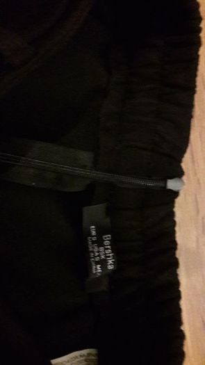 Bershka black suede skirt size UK small