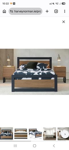 Small Double Bed, Emma Mattress & 2 Matching Lockers